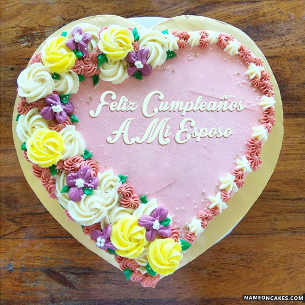 Feliz cumpleaños a mi esposo Imágenes de pastel