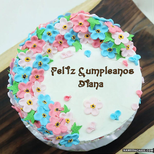 Feliz cumpleaños diana Imágenes de pastel