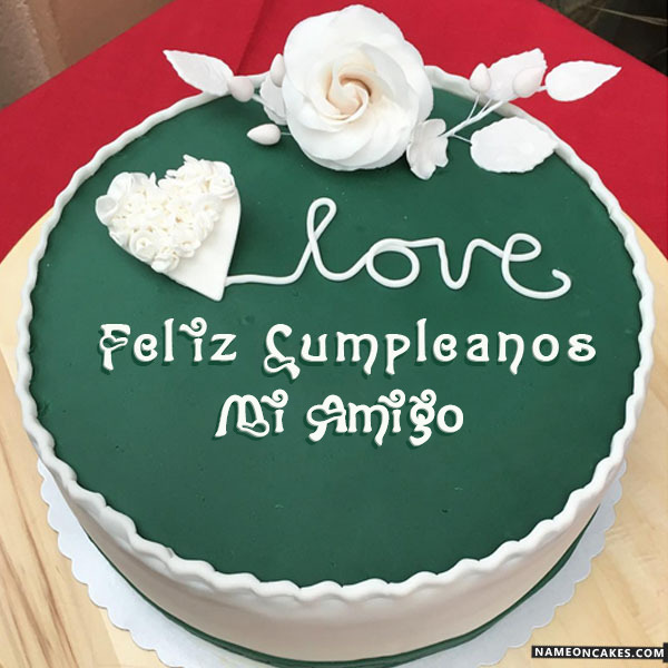 Feliz cumpleaños mi amigo Imágenes de pastel