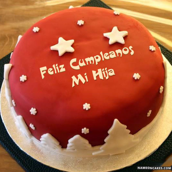 Feliz cumpleaños mi hija Imágenes de pastel