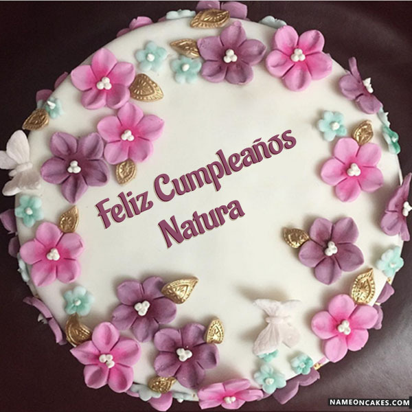 Feliz cumpleaños natura Imágenes de pastel