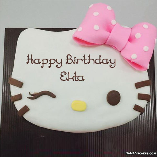 Happy Birthday ekta Cake Images
